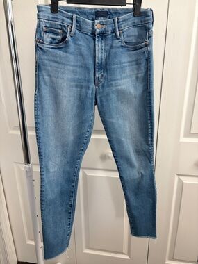 MOTHER Women Jeans Skinny Light Blue